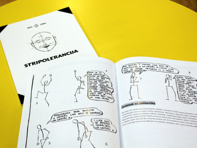Priručnik je realiziran kroz projekt "Stripolerancija - metoda učenja o toleranciji kroz tehniku stripa".