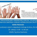 Mirni prosvjed – podrška civilnom društvu, Osijek, 25. svibnja