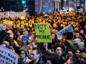 Prosvjedi u New Yorku, 9. studenoga 2016. Foto: EPA/ALBA VIGARAY