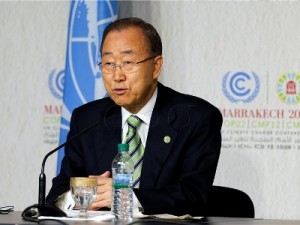Na slici: glavni tajnik UN-a Ban-Ki moon, Foto: EPA/MOHAMED MESSARA