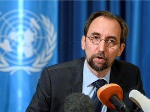 Na slici UN-ov povjerenik za ljudska prava Zeid Ra'ad Al Husein, na slici: EPA/MARTIAL TREZZINI