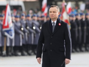 Arhivska fotografija: Predsjednik Poljske Andrzej Duda tijekom komemoracije na poljski Dan nezavisnosti, 11. November 2017. EPA/PAWEL SUPERNAK POLAND OUT