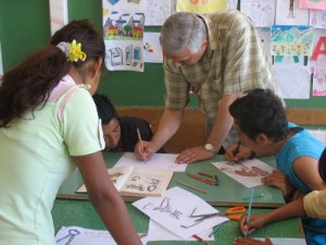 Profesor Demir u slobodno vrijeme rado pomaže romskoj djeci u svladavanju školskoga gradiva.