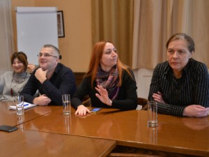 Na fotografiji Nataša Škaričić, Ivor Fuka, Ane Benačić, Sanja Despot. foto HINA/ Admir BULJUBAŠIĆ/ abu