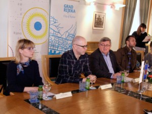 Na slici Ivone Šabalić Rubeša(L), Marin Blažević, Vojko Obersnel, Ivan Šarar. foto HINA/ Miljenko KLEPAC/ ml