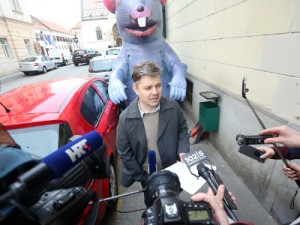 Konferencija za medije ekipe filma "Gazda". Na slici redatelj filma "Gazda" Dario Juričan.  foto HINA/ Daniel KASAP/ ua