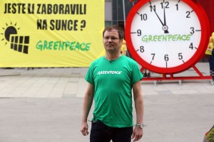 Na fotografiji Zoran Tomiæ, direktor Greenpeacea u Hrvatskoj. foto HINA/ Denis CERIĆ