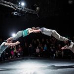 Francuski cirkuski spektakl na platou ispred Doma mladih u Splitu