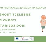 Zoom predavanje u ROJCU: „Važnost tjelesne aktivnosti u starijoj dobi“