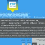 Online radionica: Upravljanje projektnim ciklusom i procjena potreba u lokalnim zajednicama