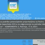 U Petrinji radionica podrške potencijalnim prijaviteljima na poziv: “Jačanje kapaciteta OCD-a na potrebe lokalne zajednice”