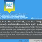 Online radionica: Osiguranje kvalitetne provedbe projekata financiranih iz javnih izvora