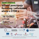 Poziv na panel: “Važnost povezivanja formalnog i neformalnog učenja u STEM-u”