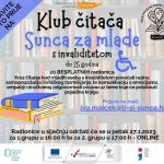 Centar Sunce poziva na radionicu u Klub čitača za mlade s invaliditetom