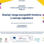 U Gradskoj knjižnici Vukovar tribina “Značaj i uloga europskih fondova u razvoju zajednice”