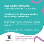 Online predavanje za roditelje: "Zaštita djece i mladih od seksualnog iskorištavanja na internetu“