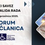 Najava Prvog foruma za udruge članice Hrvatskog saveza udruga invalida rada (HSUIR)