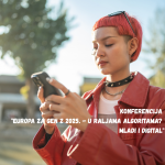 Najava konferencije "Europa za Gen Z 2025. - U RALJAMA ALGORITAMA? Mladi i digital"