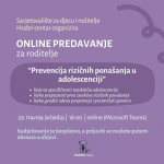 Besplatno online predavanje o prevenciji rizičnih ponašanja kod adolescenata